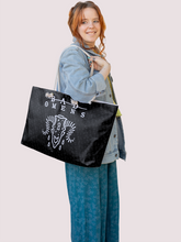 Load image into Gallery viewer, Rocksax Bad Omens Rope Handled Beach Bag - Ramskull