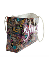 Load image into Gallery viewer, Rocksax Ghost Rope Handled Beach Bag - Magazines