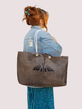 Load image into Gallery viewer, Rocksax Bad Omens Rope Handled Beach Bag - Moth