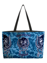 Load image into Gallery viewer, Rocksax Motorhead Webbing Handled Beach/Shopper Bag - Blue Camo