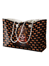 Load image into Gallery viewer, Rocksax Ghost Rope Handled Beach Bag - Cardinal