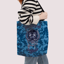 Load image into Gallery viewer, Rocksax Motohead Premier Tote Bag -Camo Blue