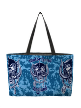 Load image into Gallery viewer, Rocksax Motorhead Webbing Handled Beach/Shopper Bag - Blue Camo