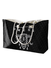 Load image into Gallery viewer, Rocksax Bad Omens Rope Handled Beach Bag - Ramskull