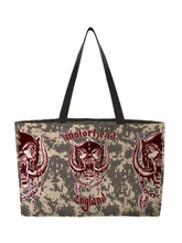 Load image into Gallery viewer, Rocksax Motorhead Webbing Handled Beach/Shopper Bag - Green Camo