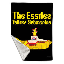 Load image into Gallery viewer, Rocksax The Beatles Sherpa Fleece Blanket - Yellow Submarine | Buy Now From £49.99