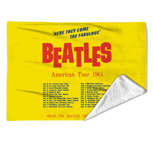 Load image into Gallery viewer, Rocksax The Beatles Blanket - America Tour Yellow