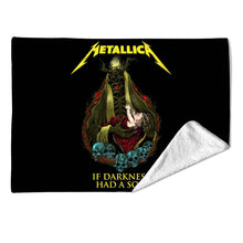 Load image into Gallery viewer, Rocksax Metallica Blanket - If Darkness Had A Son