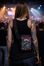 Load image into Gallery viewer, Rocksax Bullet For My Valentine Crossbody Bag - Skull Red Eyes