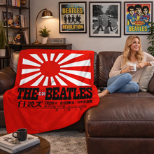 Load image into Gallery viewer, Rocksax The Beatles Blanket - Japan Flag