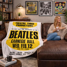 Load image into Gallery viewer, Rocksax The Beatles Blanket - Carnegie Hall