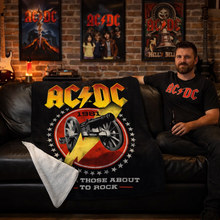 Load image into Gallery viewer, Rocksax AC/DC Blanket - For Those About To Rock