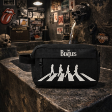 Load image into Gallery viewer, Rocksax The Beatles Wash Bag - Abbey Rd (B/W)
