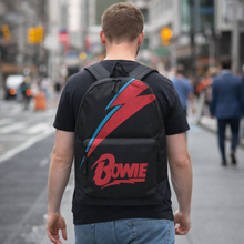 Load image into Gallery viewer, Rocksax David Bowie Backpack - Lightning Black