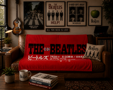 Load image into Gallery viewer, Rocksax The Beatles Blanket - Japan