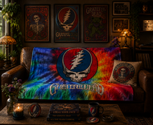 Load image into Gallery viewer, Rocksax Grateful Dead Blanket - Tie Dye