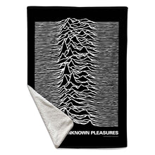 Load image into Gallery viewer, Rocksax Joy Division Sherpa Fleece Blanket - Unknown Pleasures | Buy Now From £49.99