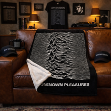Load image into Gallery viewer, Rocksax Joy Division Blanket - Unknown Pleasures