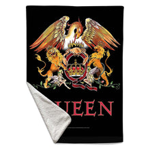 Load image into Gallery viewer, Rocksax Queen Sherpa Fleece Blanket - Crest | Buy Now From £49.99