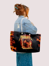 Load image into Gallery viewer, Rocksax Metallica Rope Handled Beach Bag - Fire