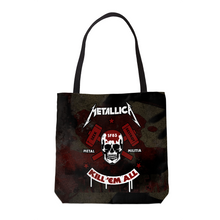 Load image into Gallery viewer, Rocksax Metallica Premier Tote Bag - Kill Um All Skull