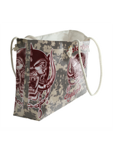 Load image into Gallery viewer, Rocksax Motorhead Rope Handled Beach Bag - Camo Green