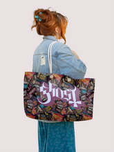 Load image into Gallery viewer, Rocksax Ghost Rope Handled Beach Bag - Magazines