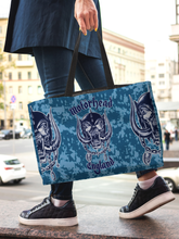 Load image into Gallery viewer, Rocksax Motorhead Webbing Handled Beach/Shopper Bag - Blue Camo
