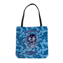 Load image into Gallery viewer, Rocksax Motohead Premier Tote Bag -Camo Blue