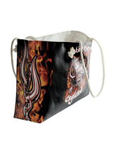 Load image into Gallery viewer, Rocksax Motorhead Rope Handled Beach Bag - Fire