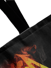 Load image into Gallery viewer, Rocksax Metallica Webbing Handled Beach/Shopper Bag - Fire