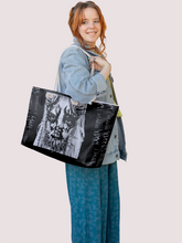 Load image into Gallery viewer, Rocksax Poppy Rope Handled Beach Bag - I Disagree