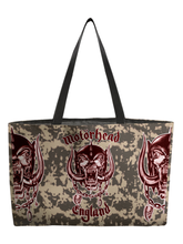 Load image into Gallery viewer, Rocksax Motorhead Webbing Handled Beach/Shopper Bag - Green Camo
