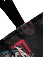 Load image into Gallery viewer, Rocksax Metallica Webbing Handled Beach/Shopper Bag - Skull
