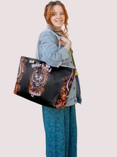 Load image into Gallery viewer, Rocksax Motorhead Rope Handled Beach Bag - Fire
