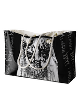 Load image into Gallery viewer, Rocksax Poppy Rope Handled Beach Bag - I Disagree
