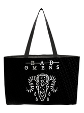 Load image into Gallery viewer, Rocksax Bad Omens Webbing Handled Beach/Shopper Tote - Ramskull
