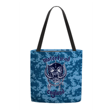 Load image into Gallery viewer, Rocksax Motohead Premier Tote Bag -Camo Blue
