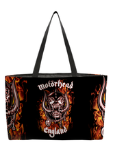 Load image into Gallery viewer, Rocksax Motorhead Webbing Handled Beach/Shopper Bag - Fire
