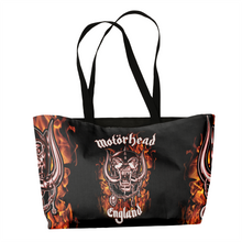 Load image into Gallery viewer, Rocksax Motorhead Webbing Handled Beach/Shopper Bag - Fire

