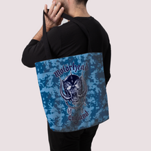 Load image into Gallery viewer, Rocksax Motohead Premier Tote Bag -Camo Blue
