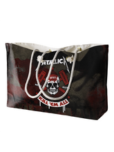 Load image into Gallery viewer, Rocksax Metallica Rope Handled Beach Bag - Kill Em All Skull
