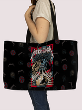 Load image into Gallery viewer, Rocksax Metallica Webbing Handled Beach/Shopper Bag - Skull
