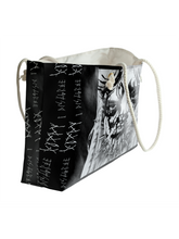 Load image into Gallery viewer, Rocksax Poppy Rope Handled Beach Bag - I Disagree
