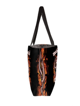 Load image into Gallery viewer, Rocksax Motorhead Webbing Handled Beach/Shopper Bag - Fire
