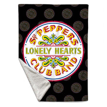 Load image into Gallery viewer, Rocksax The Beatles Sherpa Fleece Blanket - Sgt Peppers  | Buy Now From £49.99
