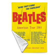 Load image into Gallery viewer, Rocksax The Beatles Blanket - America Tour Yellow  | Buy Now From £49.99
