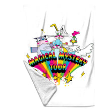 Load image into Gallery viewer, Rocksax The Beatles Blanket - Magical Mystery Characters White  | Buy Now From £49.99
