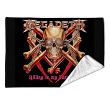Load image into Gallery viewer, Rocksax Megadeth Blanket - Killing Is My Business
