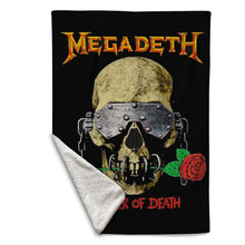 Load image into Gallery viewer, Rocksax Megadeth Blanket - Master of Death  | Buy Now From £49.99
